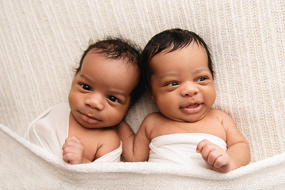 Mid-Michigan Newborn Twin Photography | Natural Posed Newborn