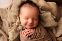 Lansing MI Newborn Photographer | Studio Baby Portrait
