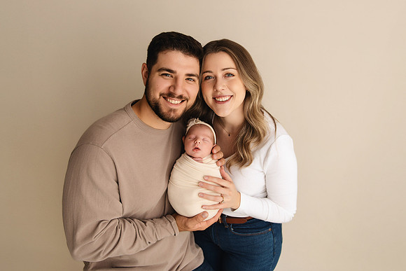 Lansing MI Newborn Photographer | Studio Baby Portrait
